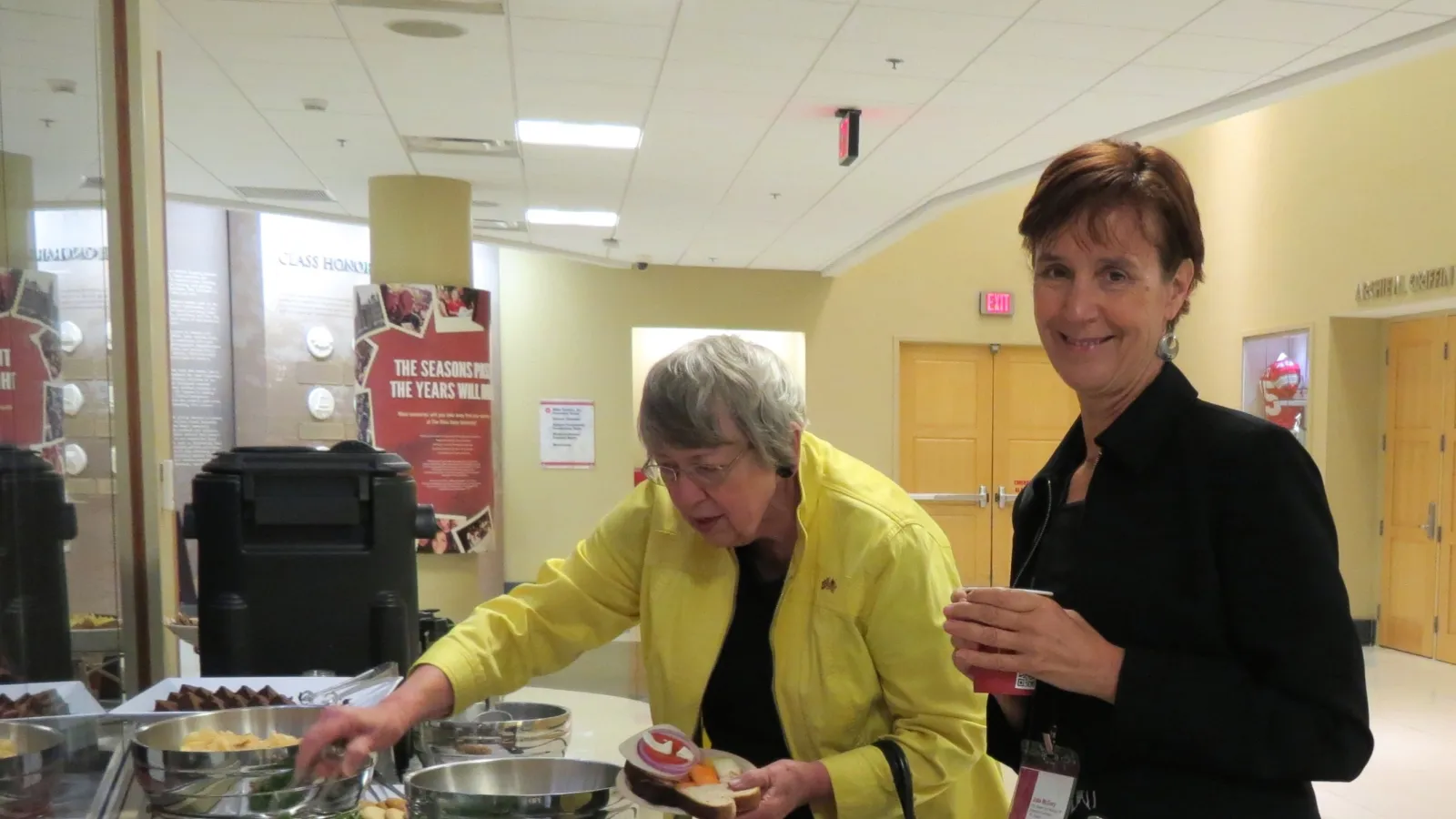 Julie McGory at the department's 50th anniversary celebration