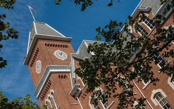 Exterior view of University Hall